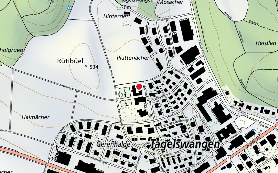Map showing the location of Kindergarten Buck (Kindergarten)
