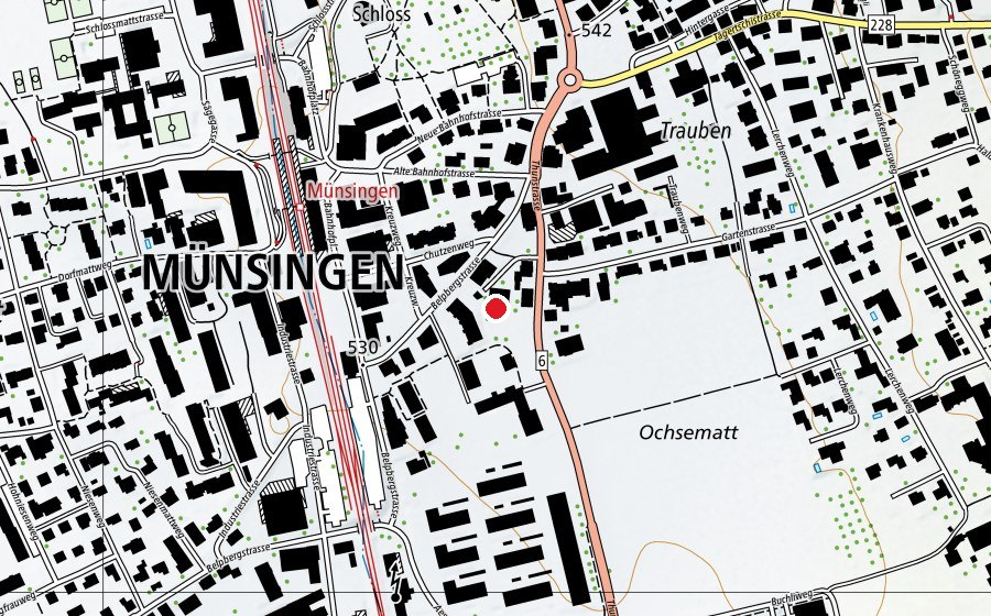 Map showing the location of Kindergarten Bühlerplatz (Kindergarten)