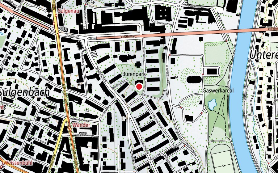 Mappa con la posizione di Kindergarten Bürengut (Scuola dell’infanzia)