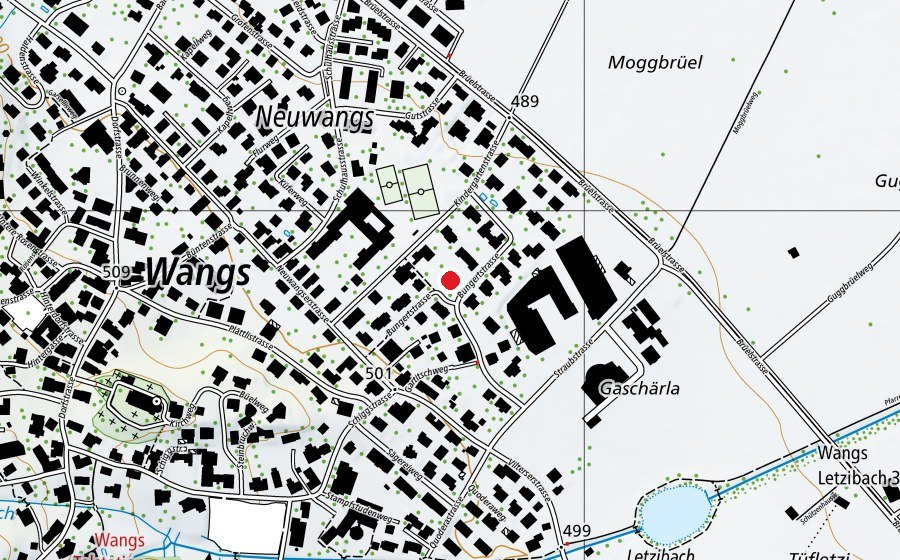 Map showing the location of Kindergarten Bungert (Kindergarten)