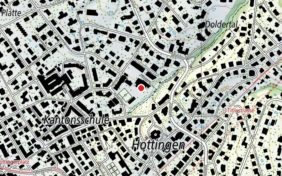 Map showing the location of Kindergarten Bungertwies 1 + 2 (Kindergarten)