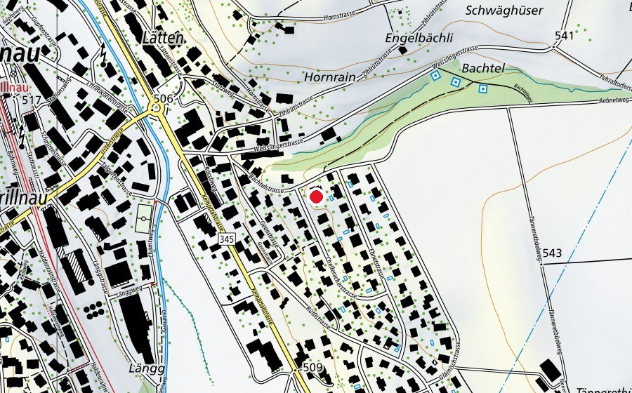 Map showing the location of Kindergarten Chelleracher (Kindergarten)