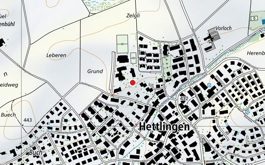 Carte indiquant l’emplacement de Kindergarten Chilen (École enfantine)