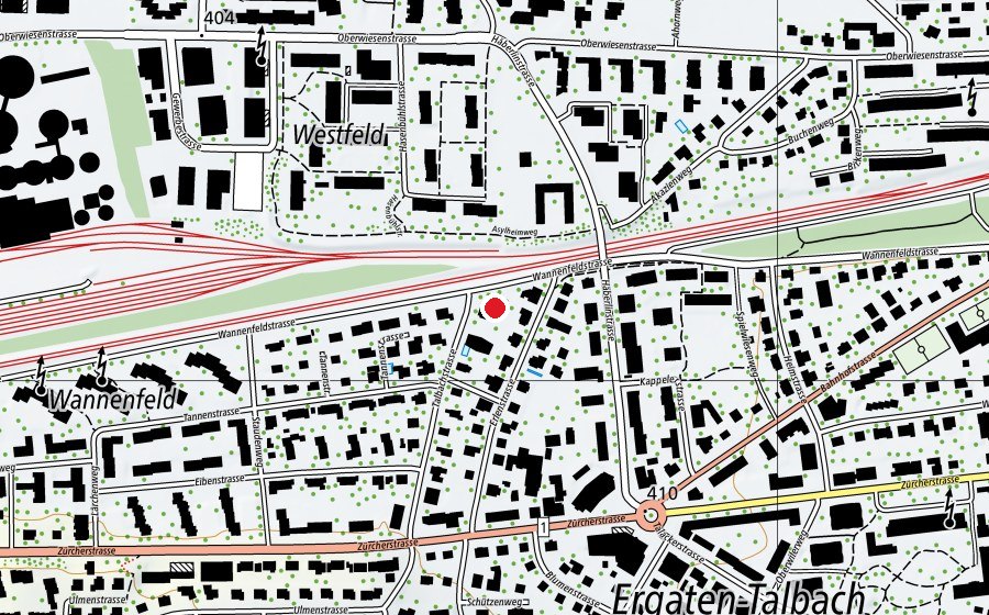Map showing the location of Kindergarten Chinesenbrüggli (Kindergarten)