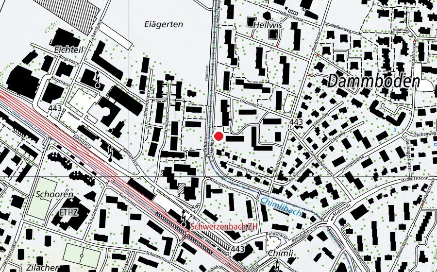 Karte mit dem Standort von Kindergarten Dammboden (Kindergarten)