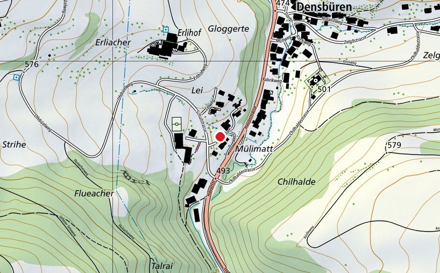 Map showing the location of Kindergarten Densbüren (Kindergarten)