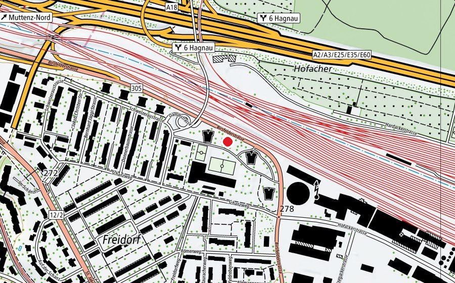 Mappa con la posizione di Kindergarten Donnerbaum (Scuola dell’infanzia)