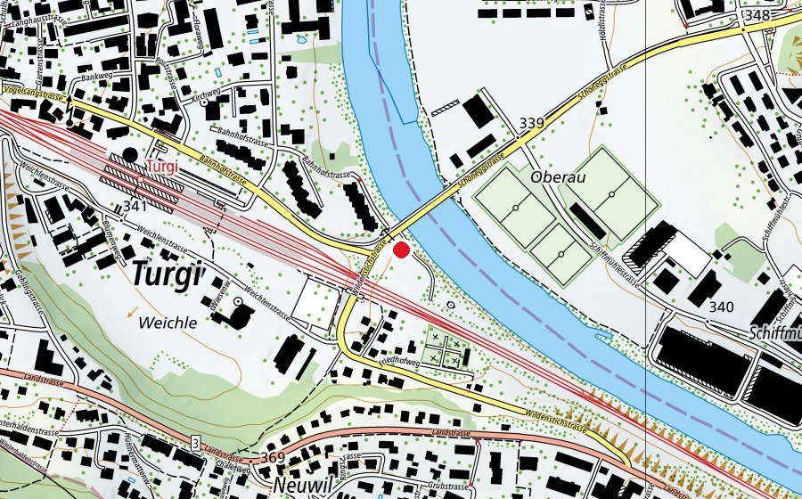 Map showing the location of Kindergarten Dorf 1 & 2 (Kindergarten)