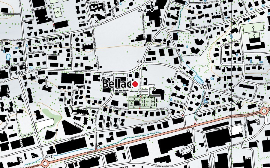 Mappa con la posizione di Kindergarten Dorf (Scuola dell’infanzia)