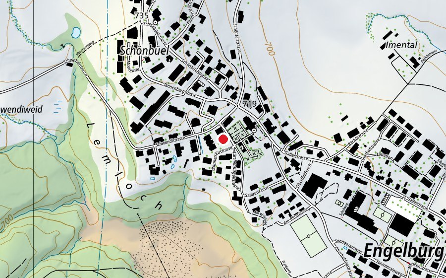 Mappa con la posizione di Kindergarten Dorf (Scuola dell’infanzia)