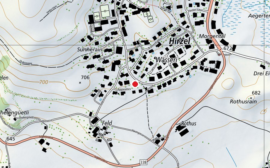 Map showing the location of Kindergarten Dorf (Kindergarten)