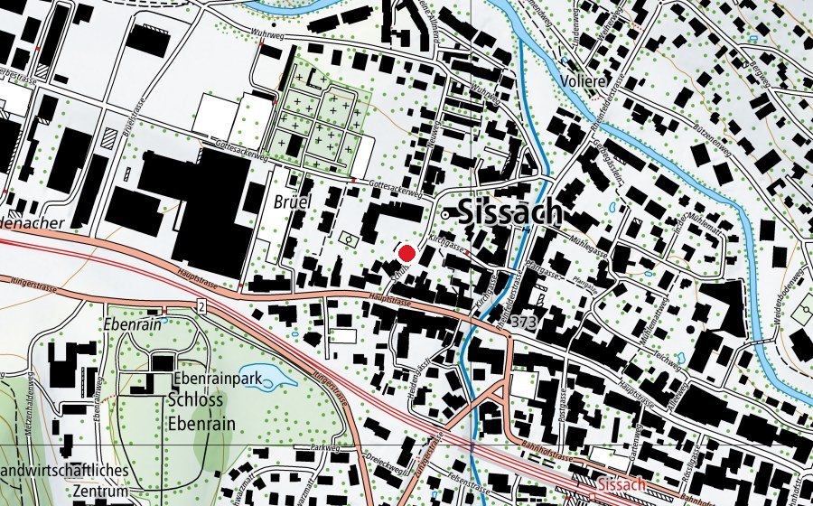 Map showing the location of Kindergarten Dorf (Kindergarten)
