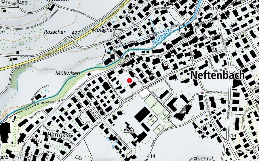 Map showing the location of Kindergarten Drei Linden (Kindergarten)