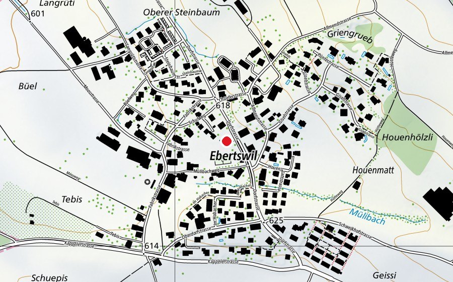 Mappa con la posizione di Kindergarten Ebertswil (Scuola dell’infanzia)