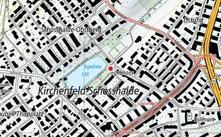 Map showing the location of Kindergarten Egelsee II (Kindergarten)