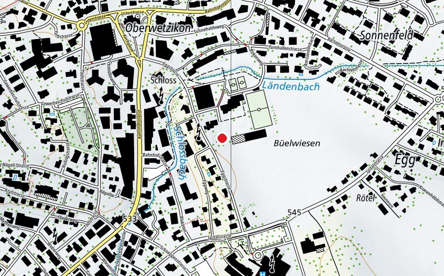 Carte indiquant l’emplacement de Kindergarten Egg 1+2 (École enfantine)