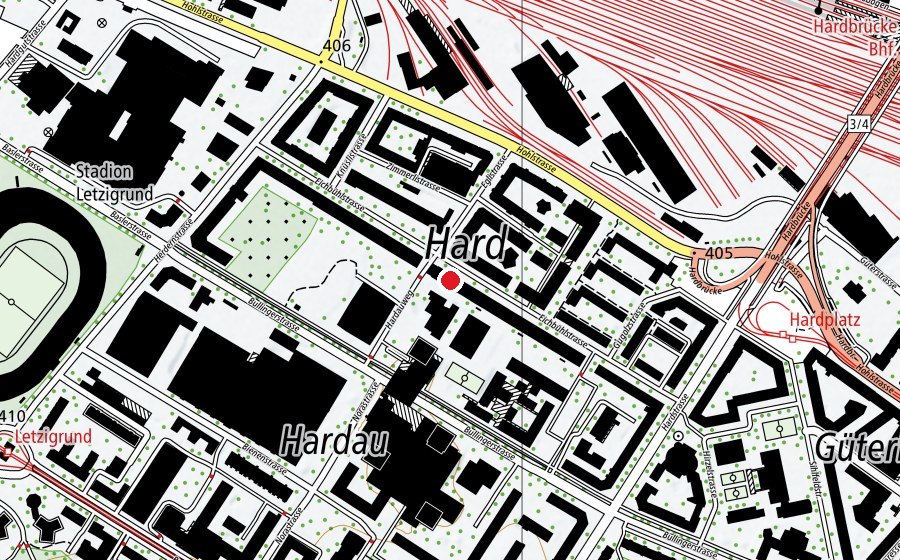 Mappa con la posizione di Kindergarten Eichbühl (Scuola dell’infanzia)