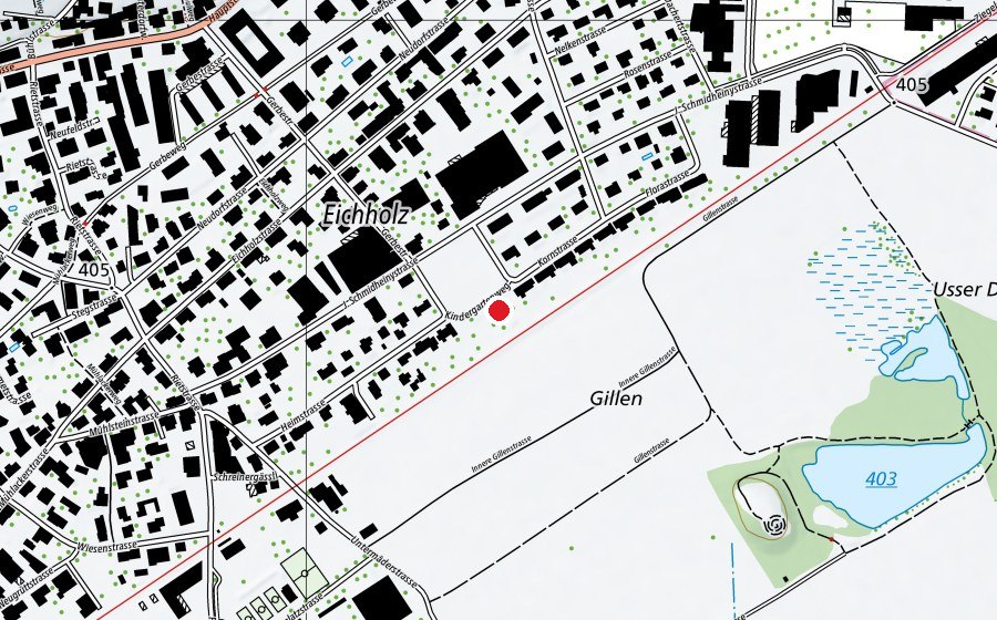 Karte mit dem Standort von Kindergarten Eichholz (Kindergarten)