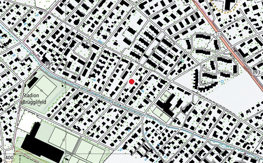 Mappa con la posizione di Kindergarten Elektraweg I + II (Scuola dell’infanzia)
