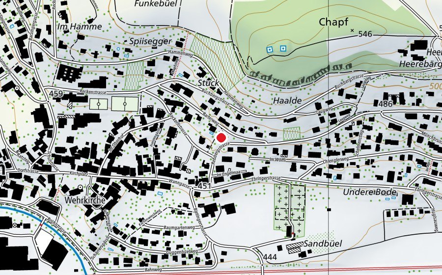 Carte indiquant l’emplacement de Kindergarten Engelmann (École enfantine)