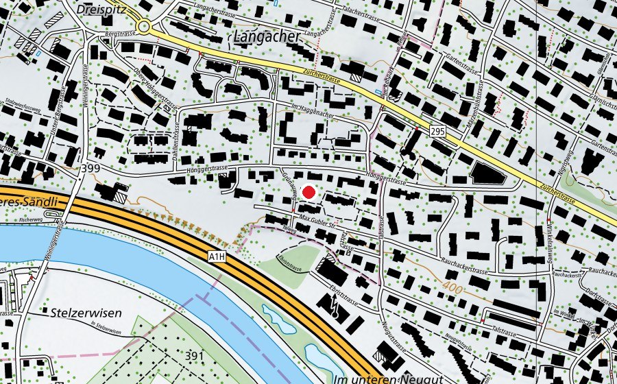 Mappa con la posizione di Kindergarten Erdbrust (Scuola dell’infanzia)