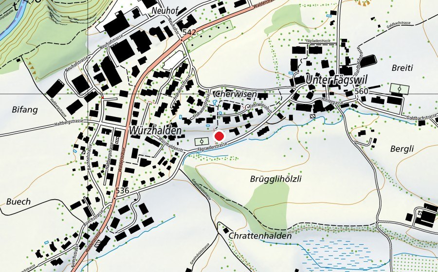 Mappa con la posizione di Kindergarten Fägswil (Scuola dell’infanzia)