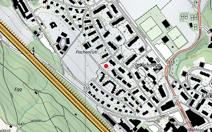 Mappa con la posizione di Kindergarten Fischenrüti (Scuola dell’infanzia)