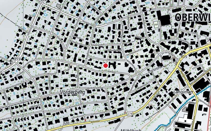 Mappa con la posizione di Kindergarten Föhren 2 (Scuola dell’infanzia)