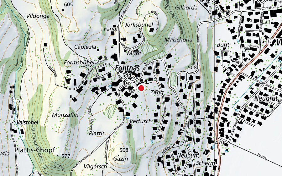 Map showing the location of Kindergarten Fontnas (Kindergarten)