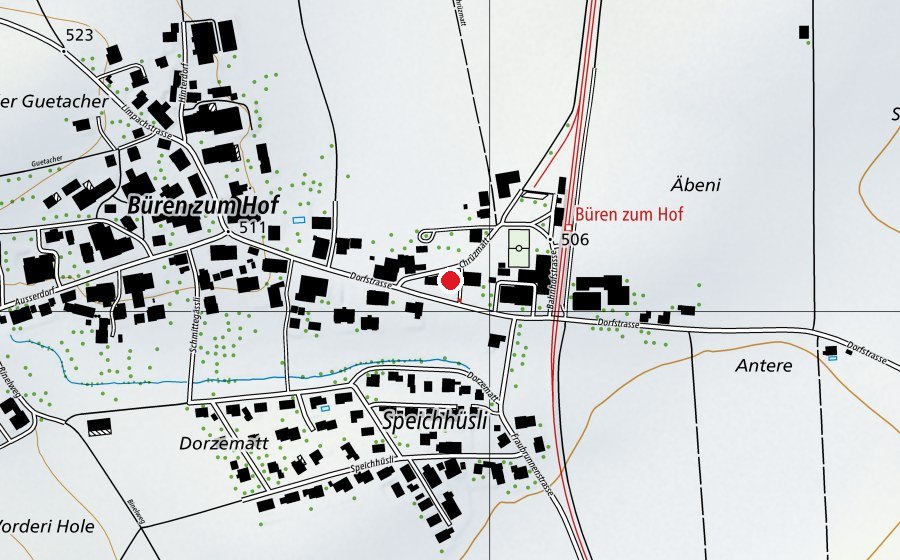 Carte indiquant l’emplacement de Kindergarten (École enfantine)