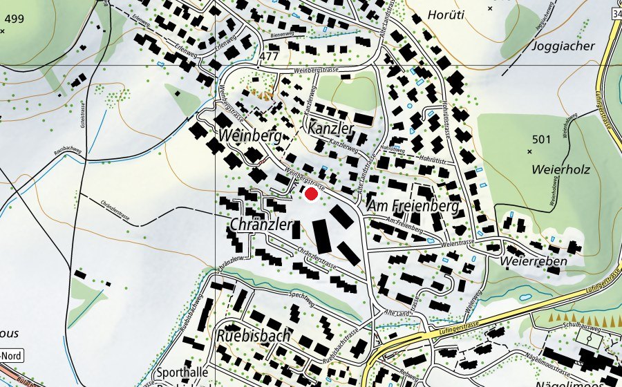 Mappa con la posizione di Kindergarten Freienberg (Scuola dell’infanzia)