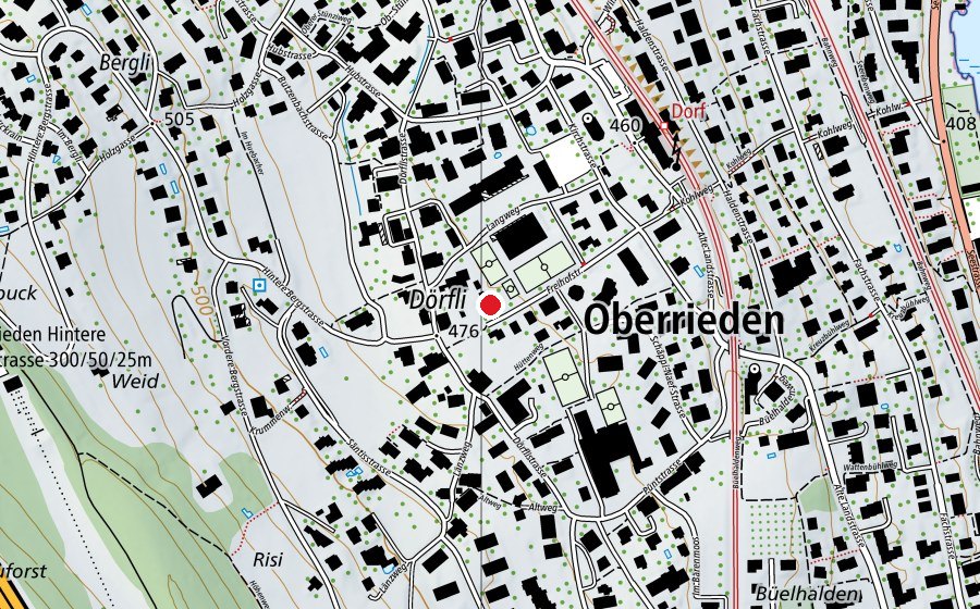Karte mit dem Standort von Kindergarten Freihof (Kindergarten)