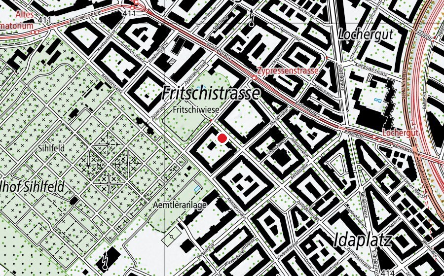 Mappa con la posizione di Kindergarten Fritschi (Scuola dell’infanzia)