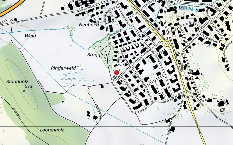 Mappa con la posizione di Kindergarten Fröschlezzen 1+2 (Scuola dell’infanzia)