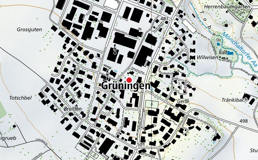 Mappa con la posizione di Kindergarten Frohbüel (Scuola dell’infanzia)
