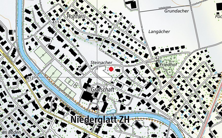 Karte mit dem Standort von Kindergarten Gärtli (Kindergarten)