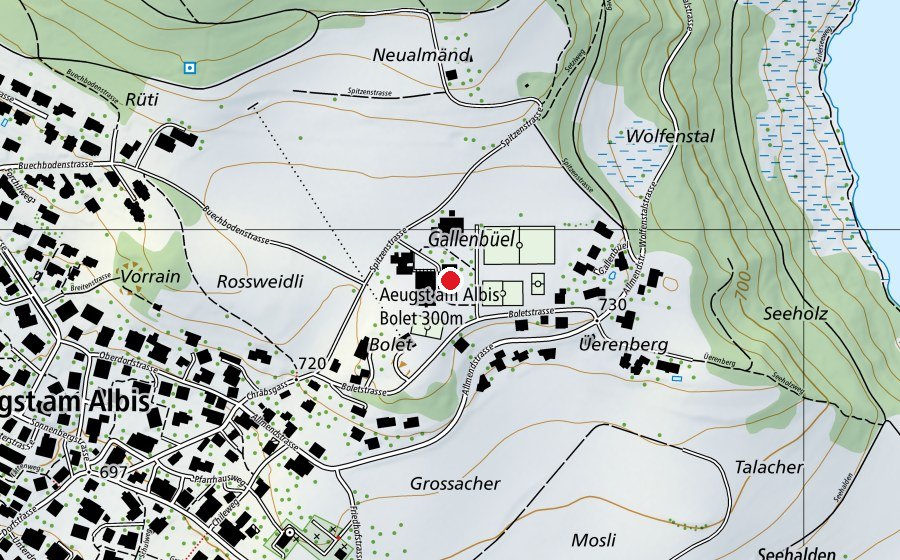 Map showing the location of Kindergarten Gallenbüel (Kindergarten)