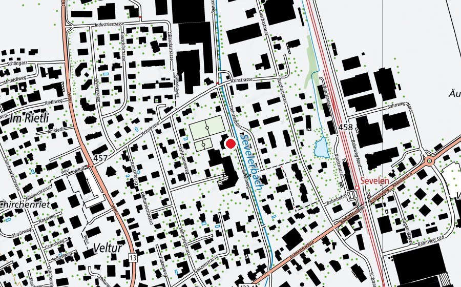 Map showing the location of Kindergarten Galstramm (Kindergarten)