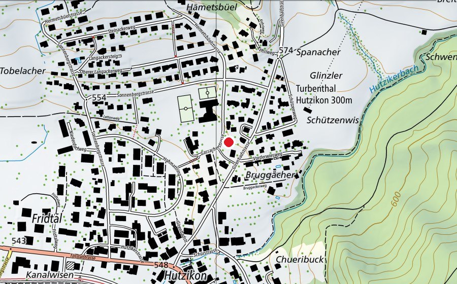 Carte indiquant l’emplacement de Kindergarten Gassacher (École enfantine)