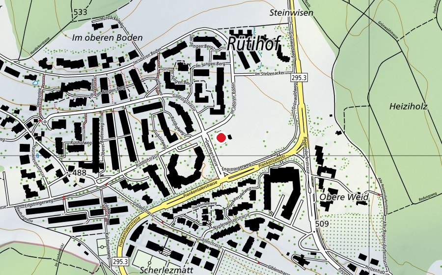 Karte mit dem Standort von Kindergarten Geeringstrasse (Kindergarten)