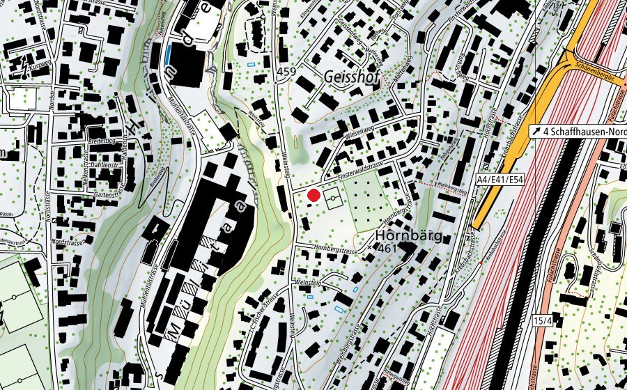 Mappa con la posizione di Kindergarten Geissberg 2 (Scuola dell’infanzia)