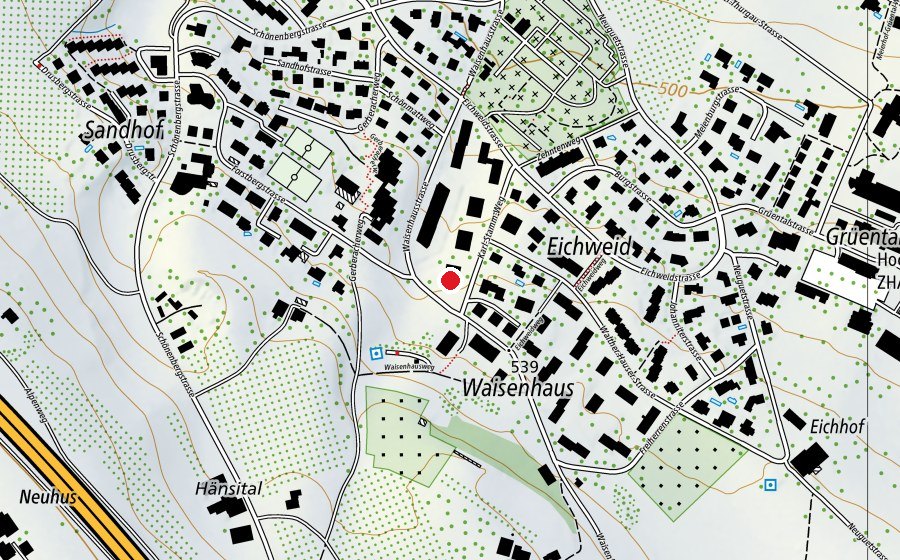 Carte indiquant l’emplacement de Kindergarten Gerberacher (École enfantine)