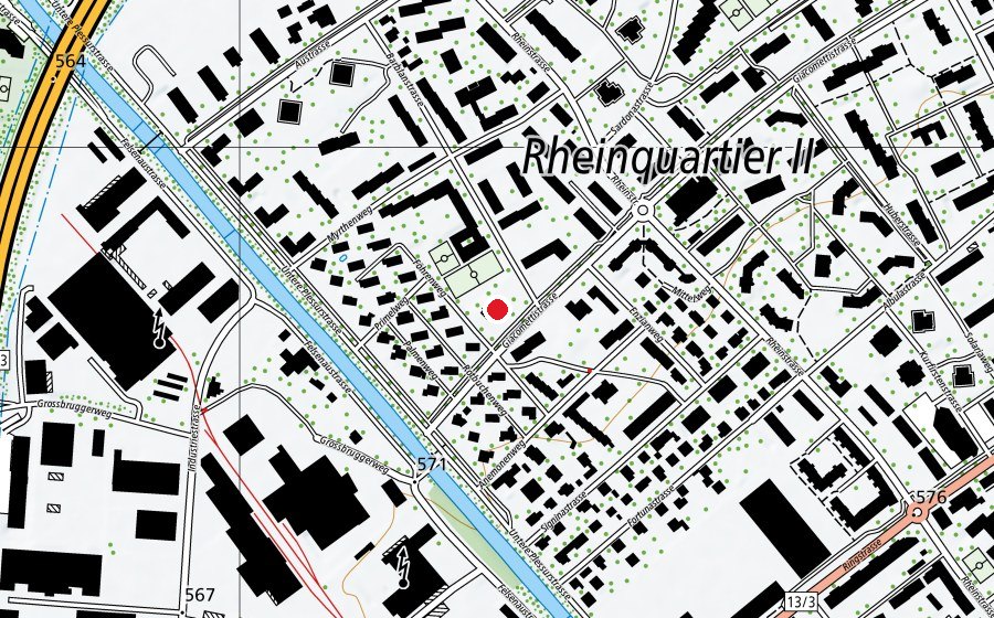 Karte mit dem Standort von Kindergarten Giacometti (Kindergarten)