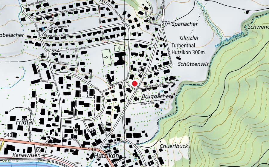 Mappa con la posizione di Kindergarten Girenbad (Scuola dell’infanzia)