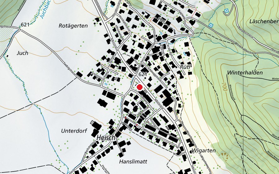 Carte indiquant l’emplacement de Kindergarten Gomweg (École enfantine)