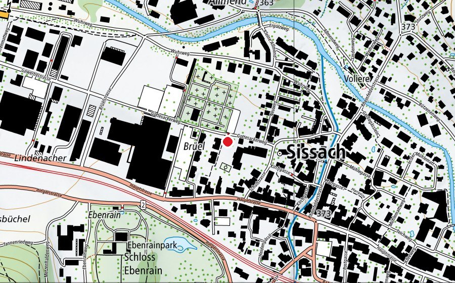 Map showing the location of Kindergarten Gottesackerweg (Kindergarten)