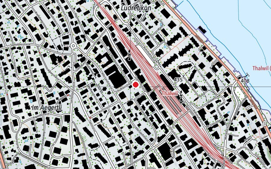 Mappa con la posizione di Kindergarten Gotthard (Scuola dell’infanzia)