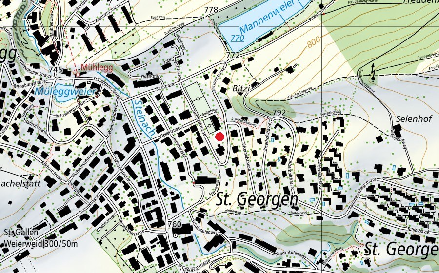 Mappa con la posizione di Kindergarten Gotthelfstrasse (Scuola dell’infanzia)