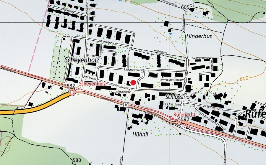 Carte indiquant l’emplacement de Kindergarten Gretel (École enfantine)