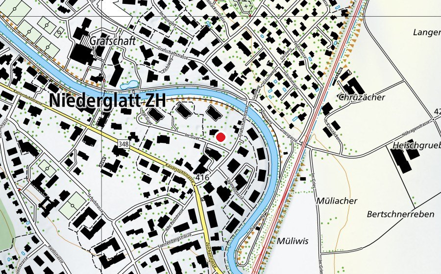Map showing the location of Kindergarten Guet (Kindergarten)